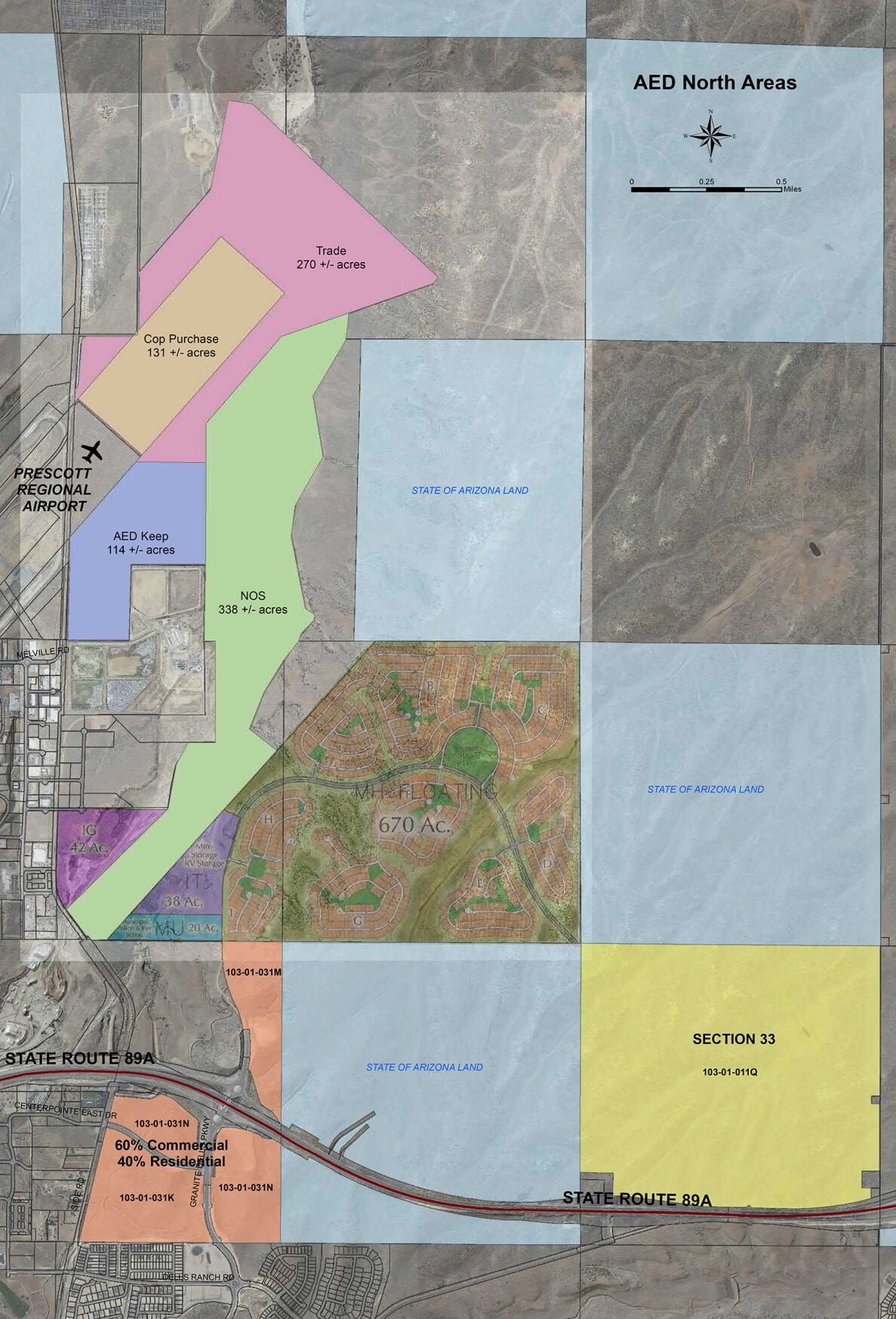 P Z Map Racetrack Prescott P&Z agrees to rezone for Arizona Eco Development North and ...