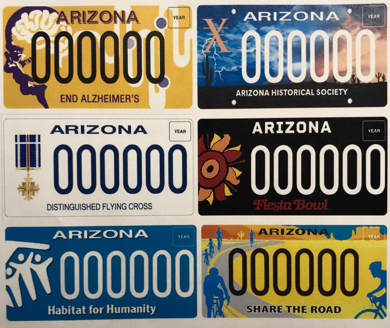 Arizona in Brief New specialty license plates put Arizona's lineup