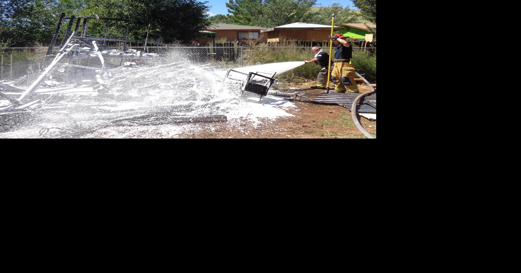 Fire destroys shed in Prescott Valley (VIDEO) | News | dcourier.com