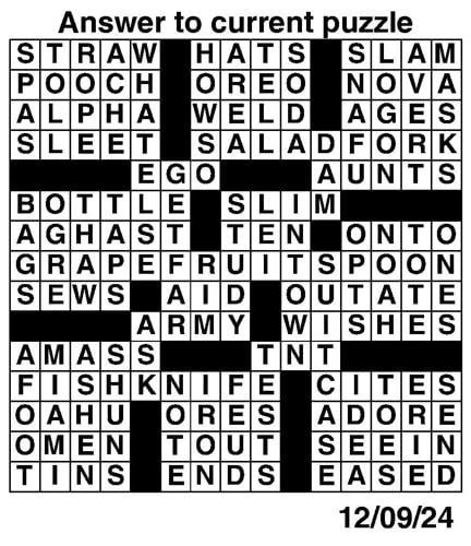 Crossword puzzles for Week of Dec 8 2024 Multimedia dcourier com