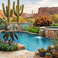 The Mountain Gardener: Sun, water, and blooms: keeping your poolside pots vibrant