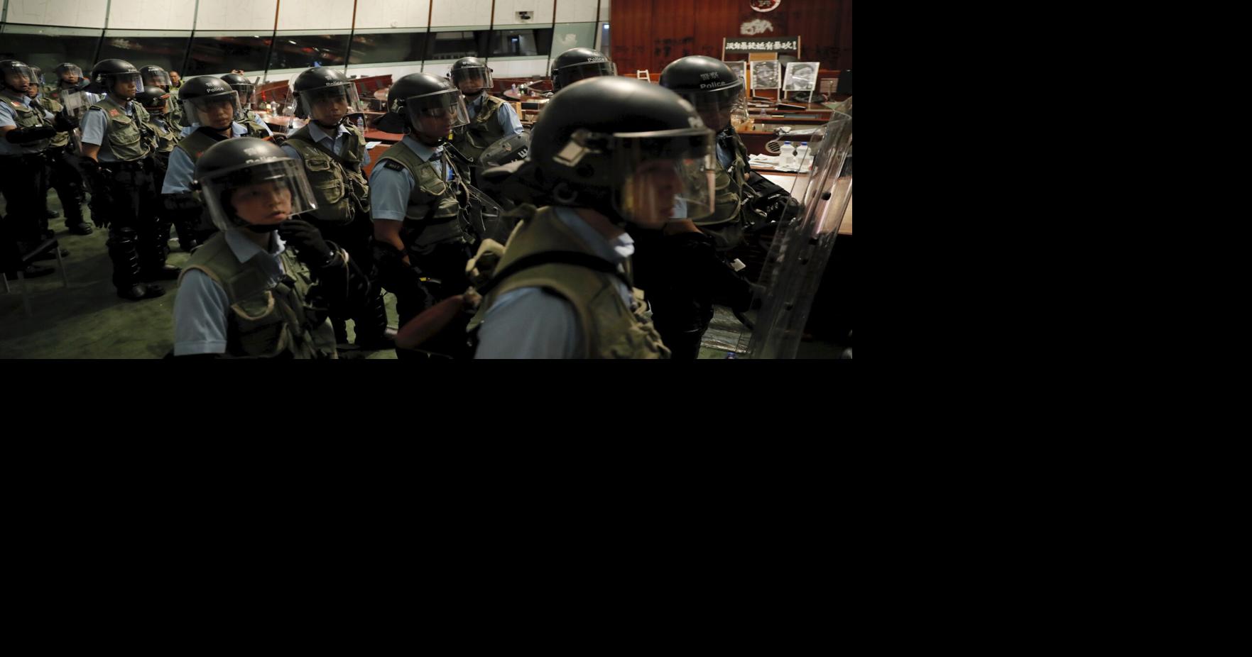 Riot police clear away protesters from Hong Kong legislature | National ...