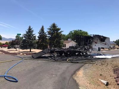 RV trailer burns up, nearly catches home on fire in Prescott Valley ...