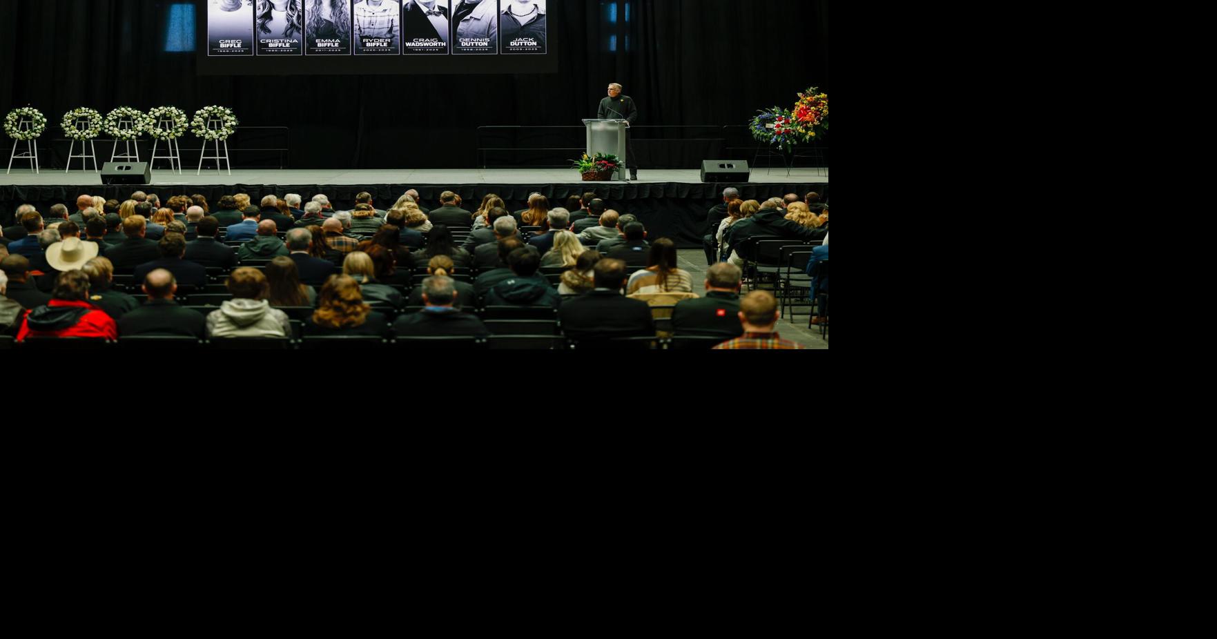 NASCAR community mourns driver Greg Biffle, 6 others killed in plane crash at memorial service