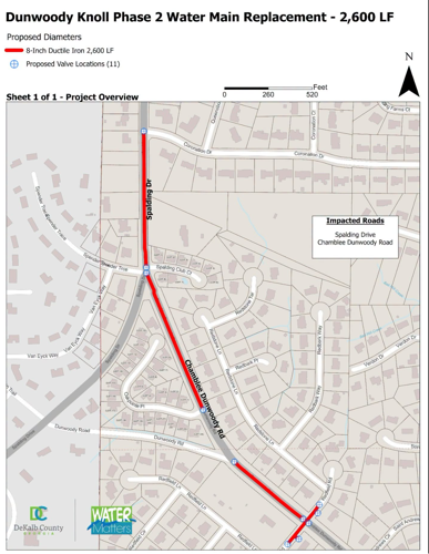 Second phase of Dunwoody Knoll water work starts July 27