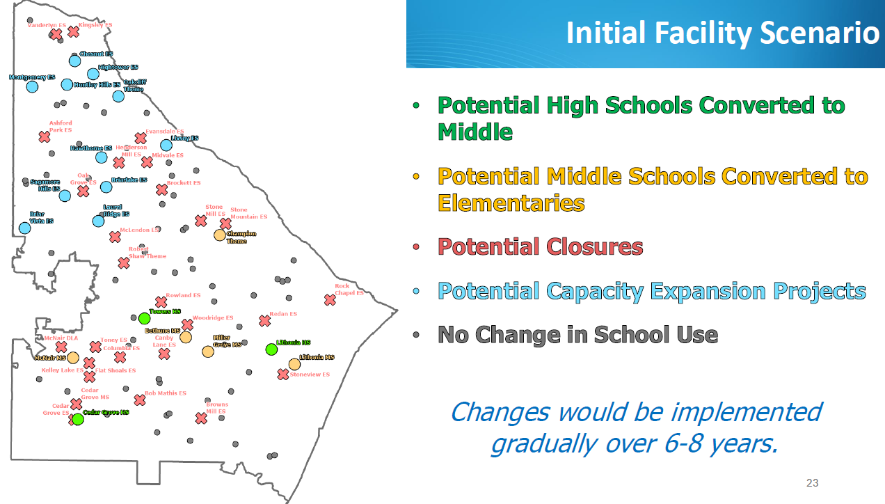 DeKalb County weighs potential closure of 27 schools | Schools