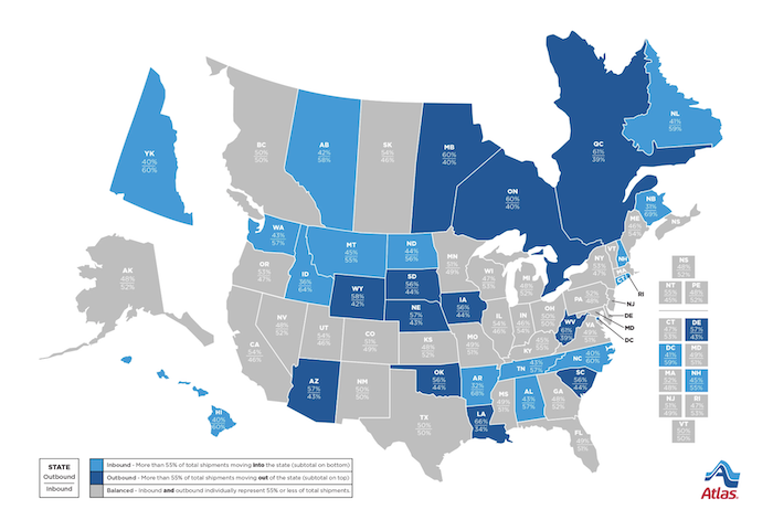 Atlas study shows Delaware ranks 4th in outbound moves | Transportation ...