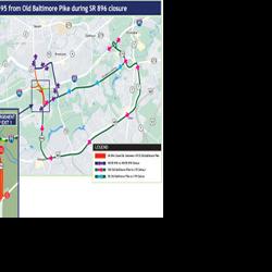The latest lane closings for the I-95-Route 896 project | News ...