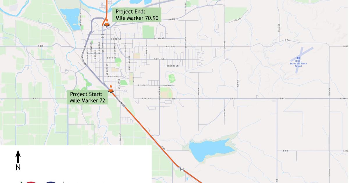 US 50 Delta resurfacing project to begin Tuesday, April 14; Pedestrian ...