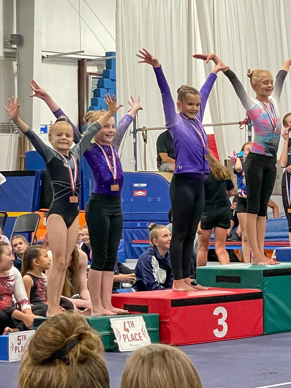 Tunget Gymnastics team places at state News