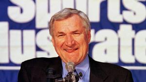 Today in sports history: Dean Smith becomes college basketball's career victory leader at 877