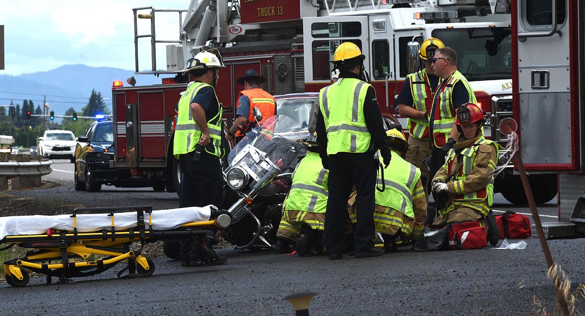 Motorcycle crash on Highway 20 Local democratherald