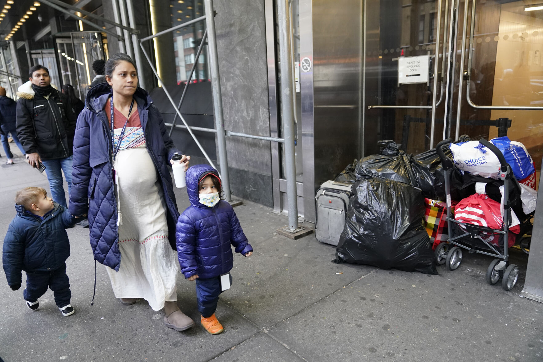 Photos: Migrant Families Leave NYC Shelters Under Eviction Notice