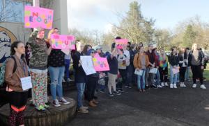 Students walk out, silently voice safety concerns