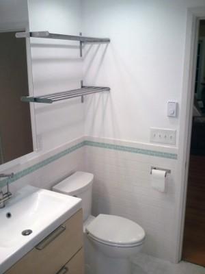 Bathroom Remodel - Wall Racks