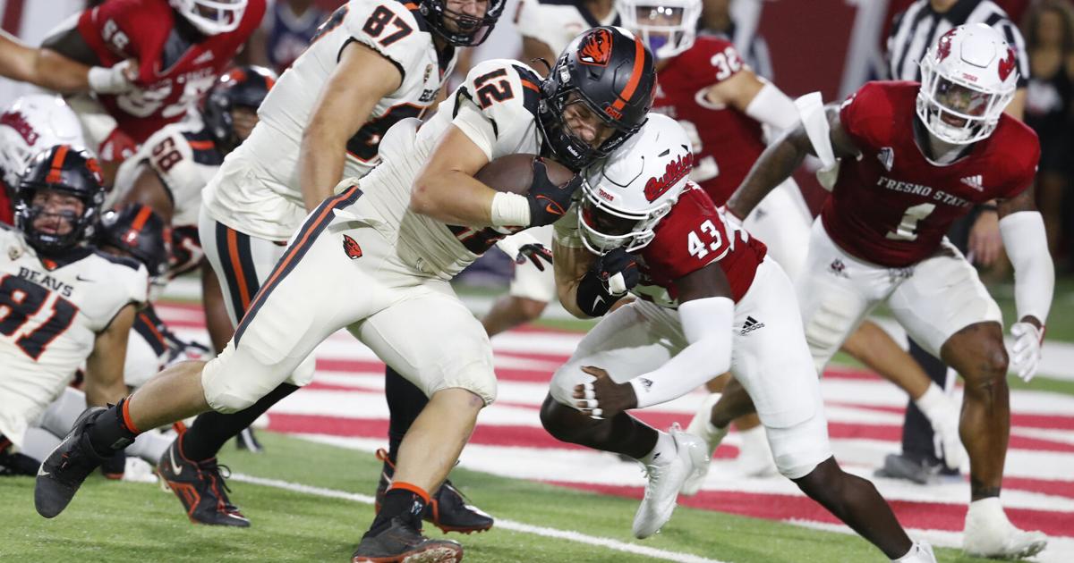 Oregon State scores on final play to beat Fresno State in late