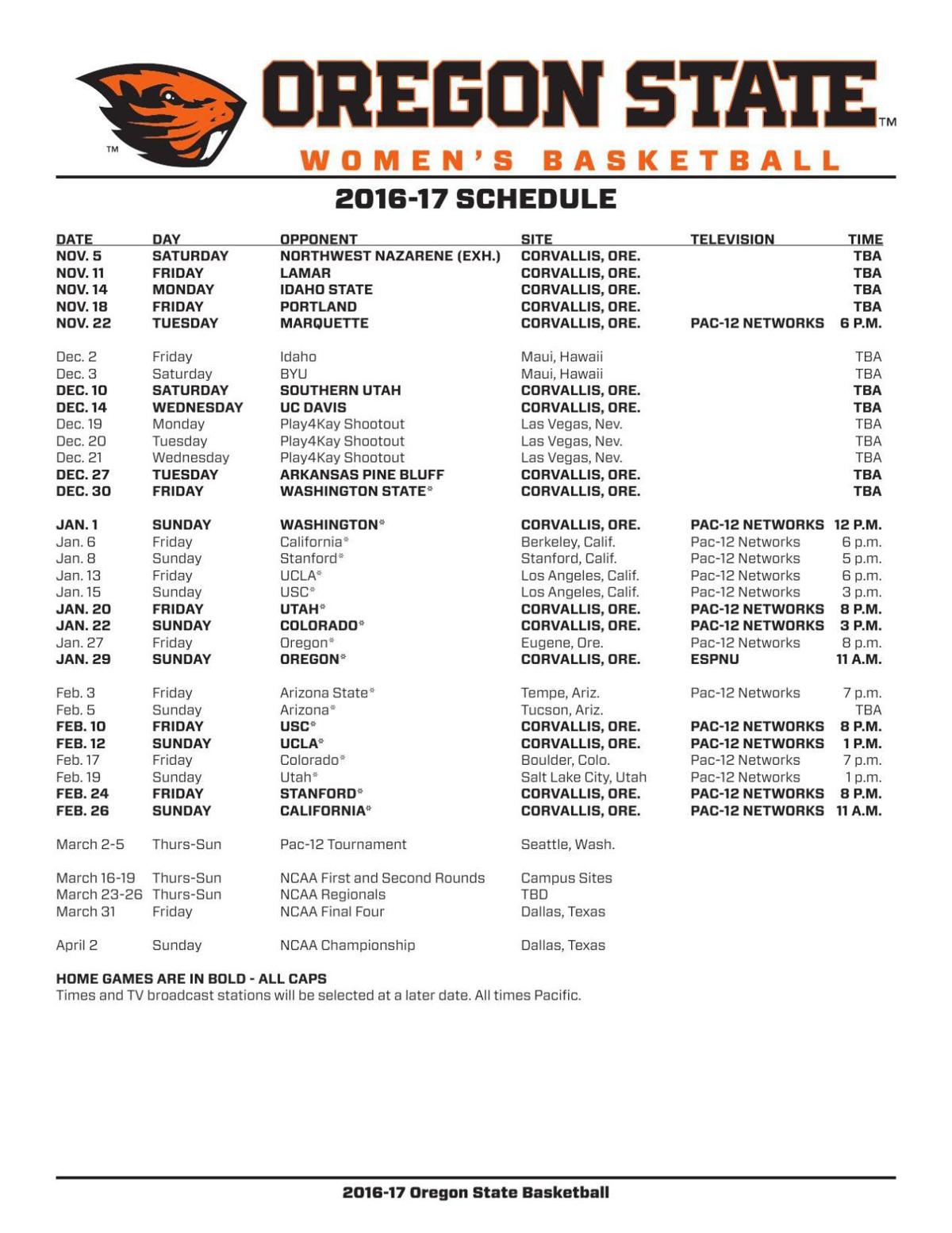 2016 17 Women S Basketball Schedule Democratherald Com