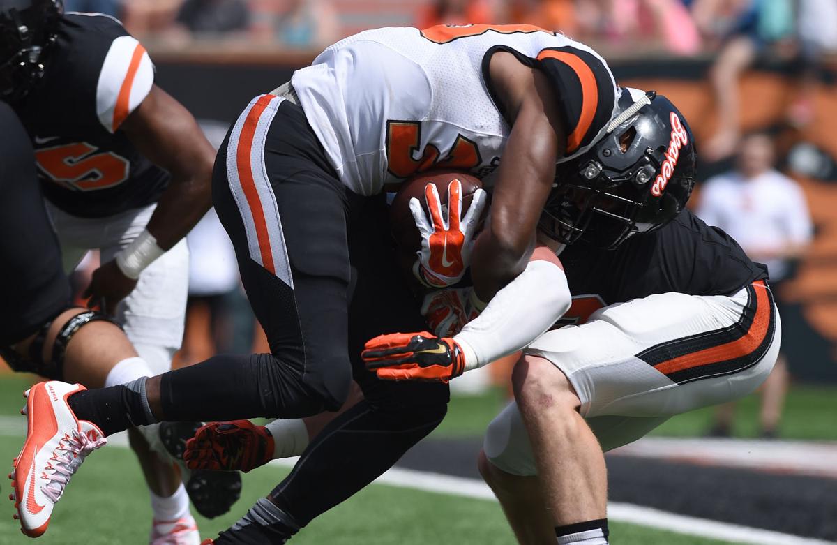 Osu Football Kyle White Runs With His Chance Football