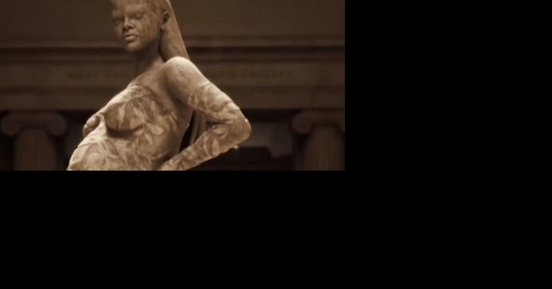 Rihanna amazed by marble sculpture tribute at 2022 Met Gala