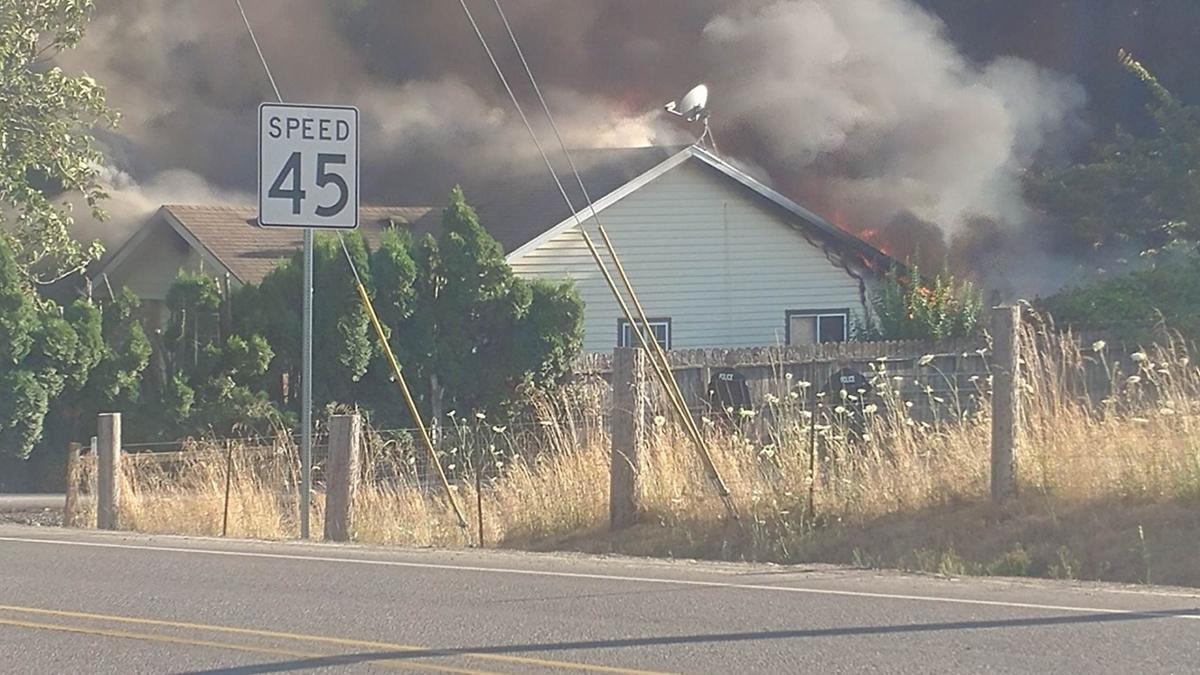 Fire destroys house in Sweet Home