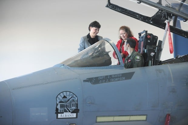 Albany logo unveiled on fighter jet