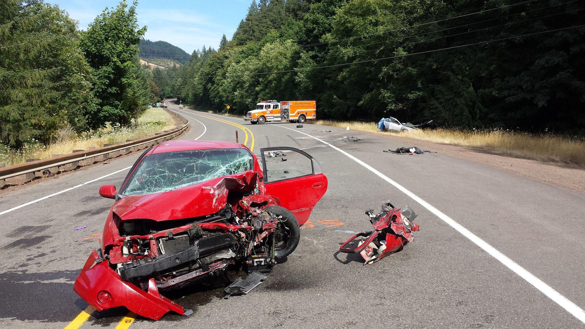 Two seriously injured in Highway 20 crash