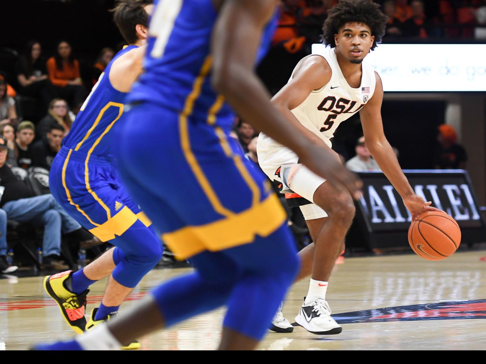 Osu Men S Basketball Beavers Find Offense Pull Away From Gauchos