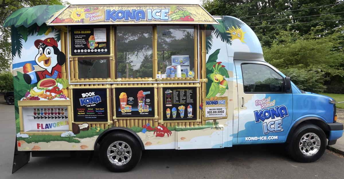 Shaved ice truck provides cool treats in Albany Business