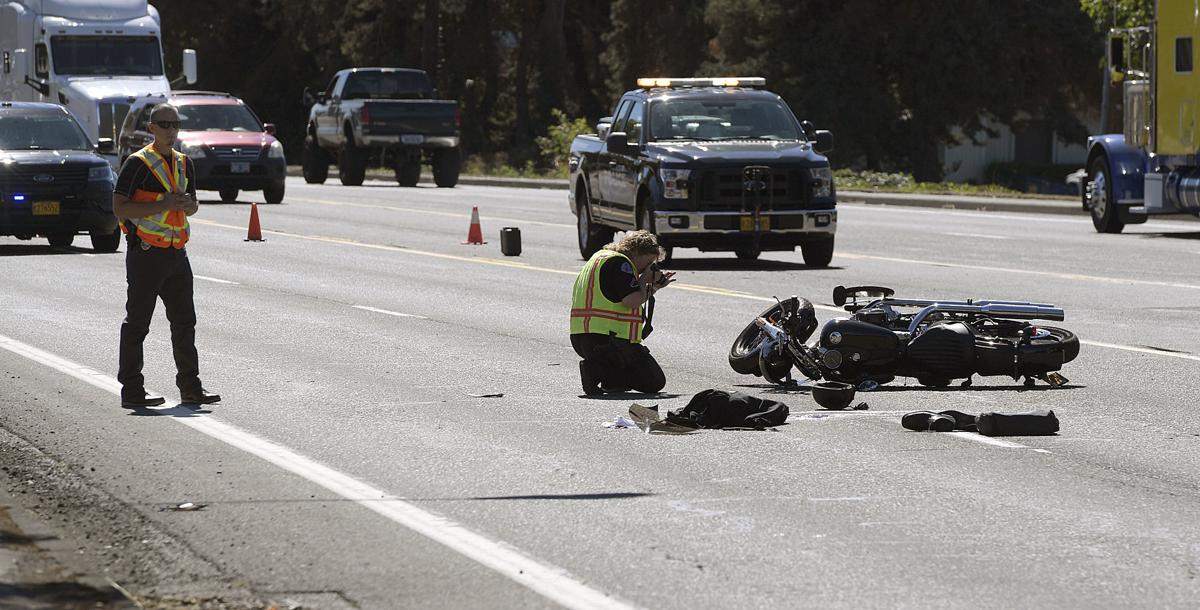 Motorcyclist seriously injured in crash