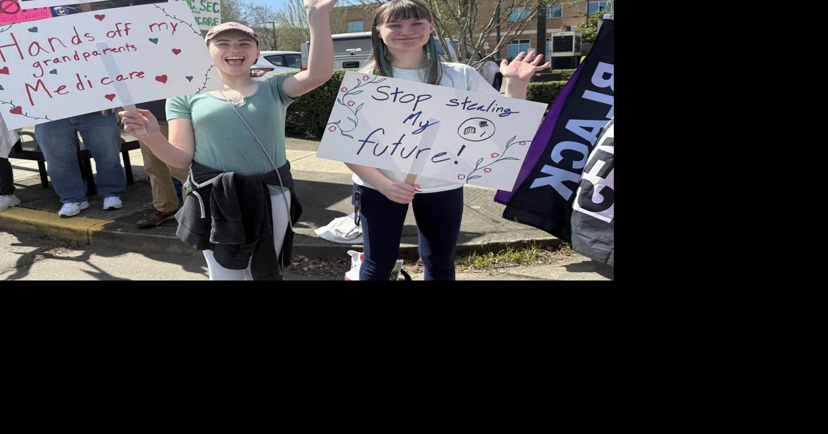 PHOTOS: Hundreds show up to protest Trump in Albany