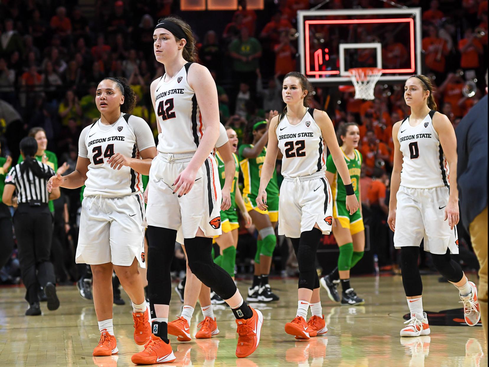 Osu Women S Basketball Beavers Can T Solve Ducks Defense In