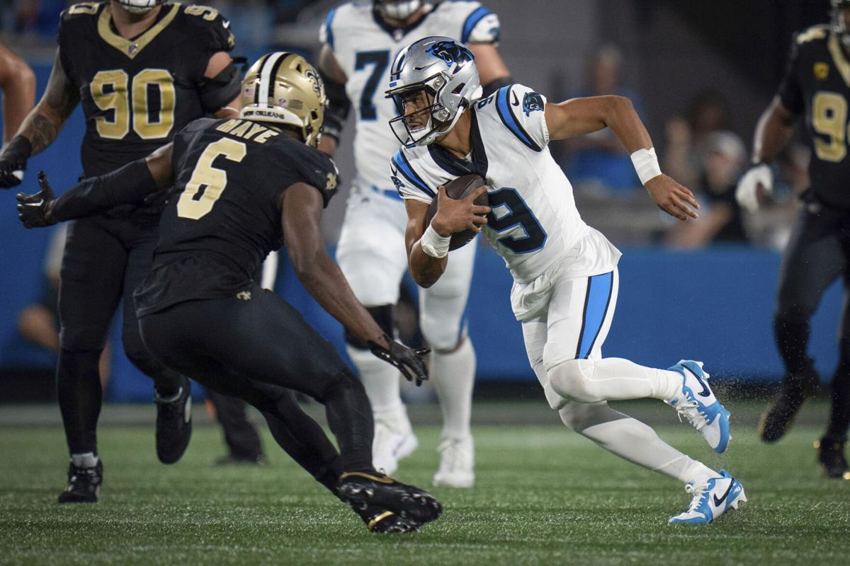 Tony Jones Jr. scores twice, Saints' defense shuts down Panthers' Bryce  Young in 20-17 win – KVEO-TV