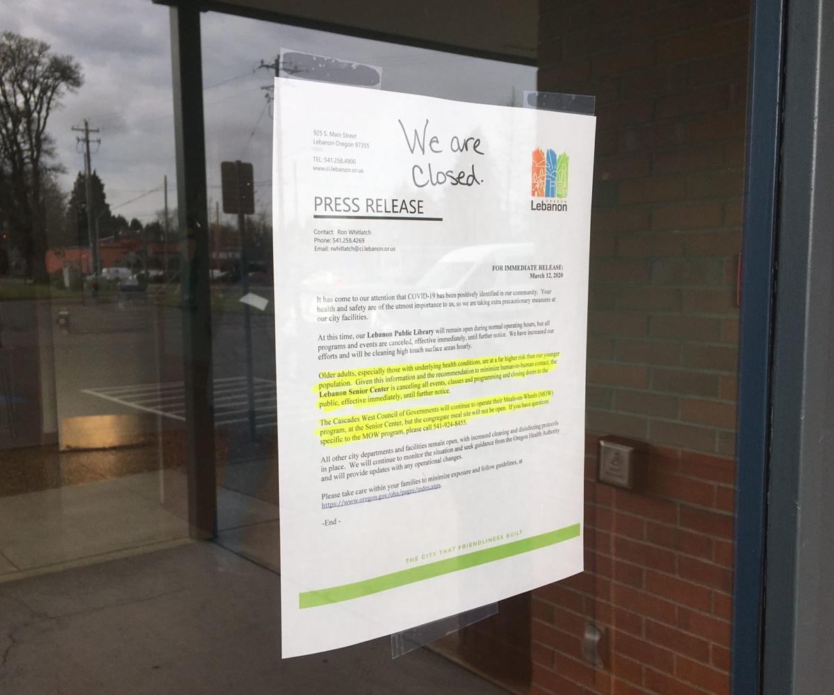 Senior Center closure