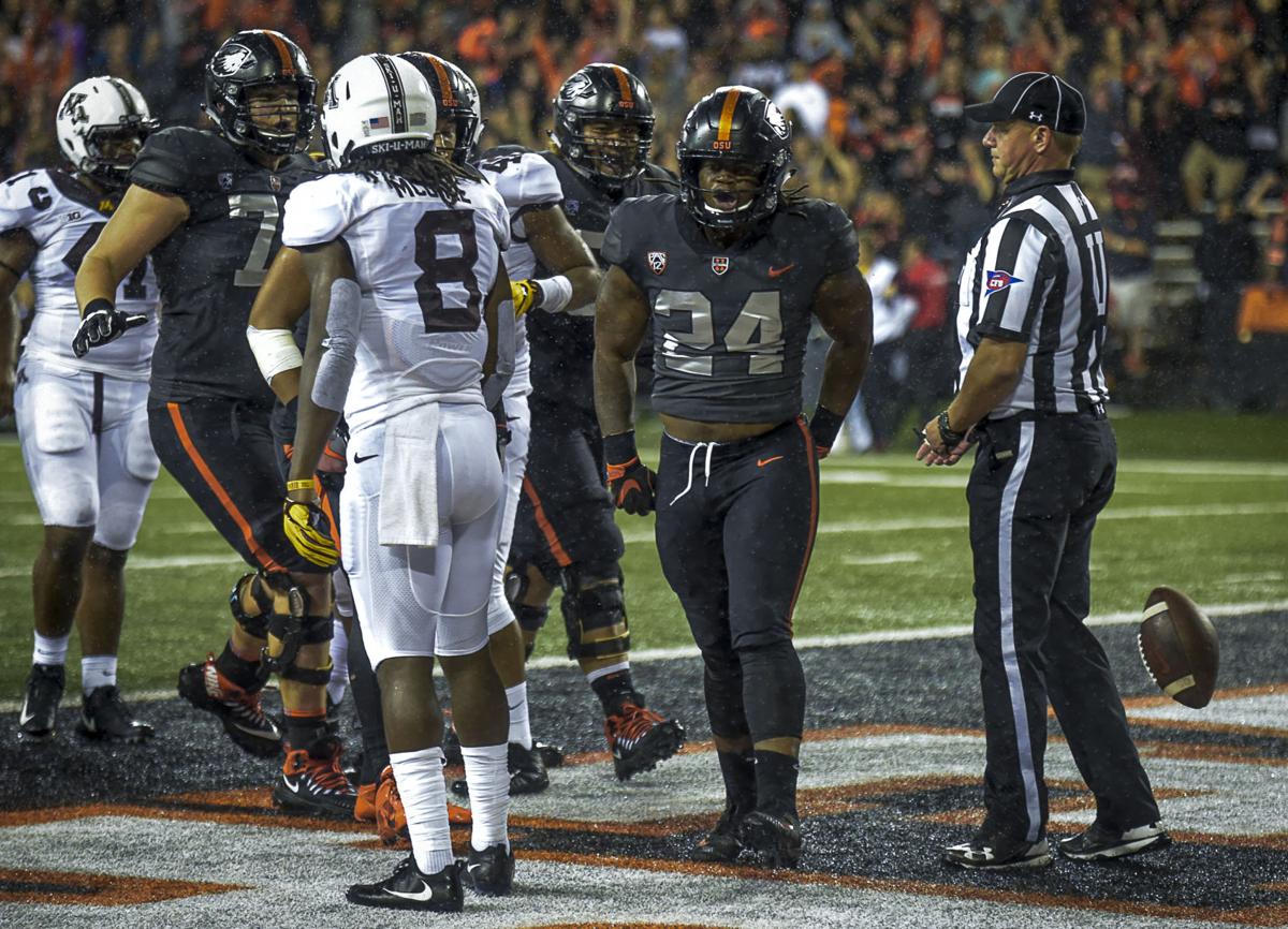 Johnson celebrates touchdown