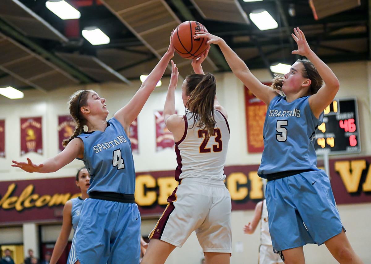 Prep Girls Basketball Spartans Hold Off Raiders Girls