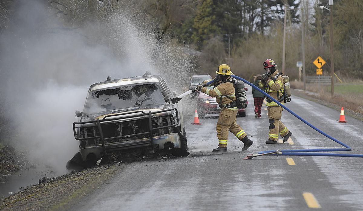 Truck fire