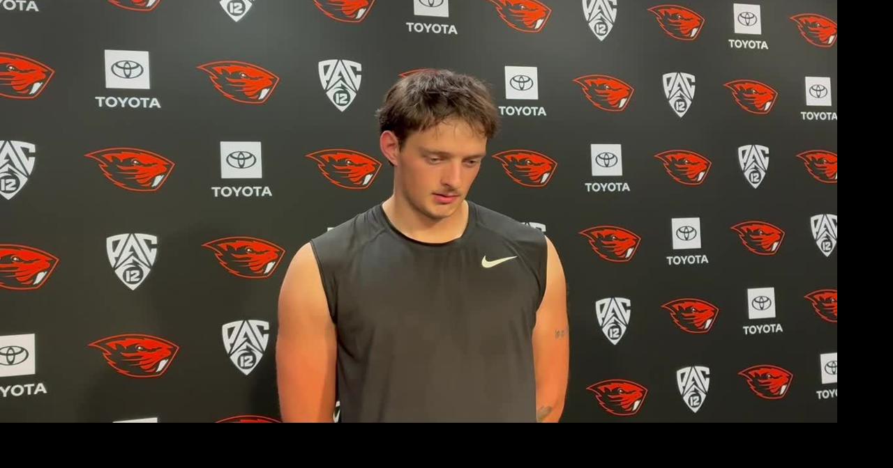Oregon State's AJ Winsor talks about his Alzheimer's fundraiser