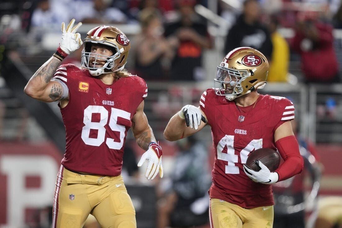 George Kittle Wore a Signed Jimmy Garoppolo T-Shirt After NFC Win