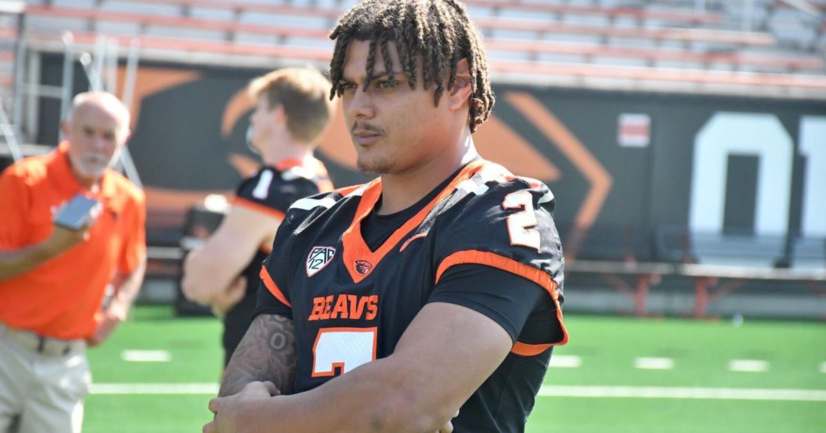 Oregon State football media day, Aiden Sullivan