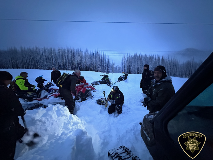 Linn County snowmobile team assists Marion County with rescue