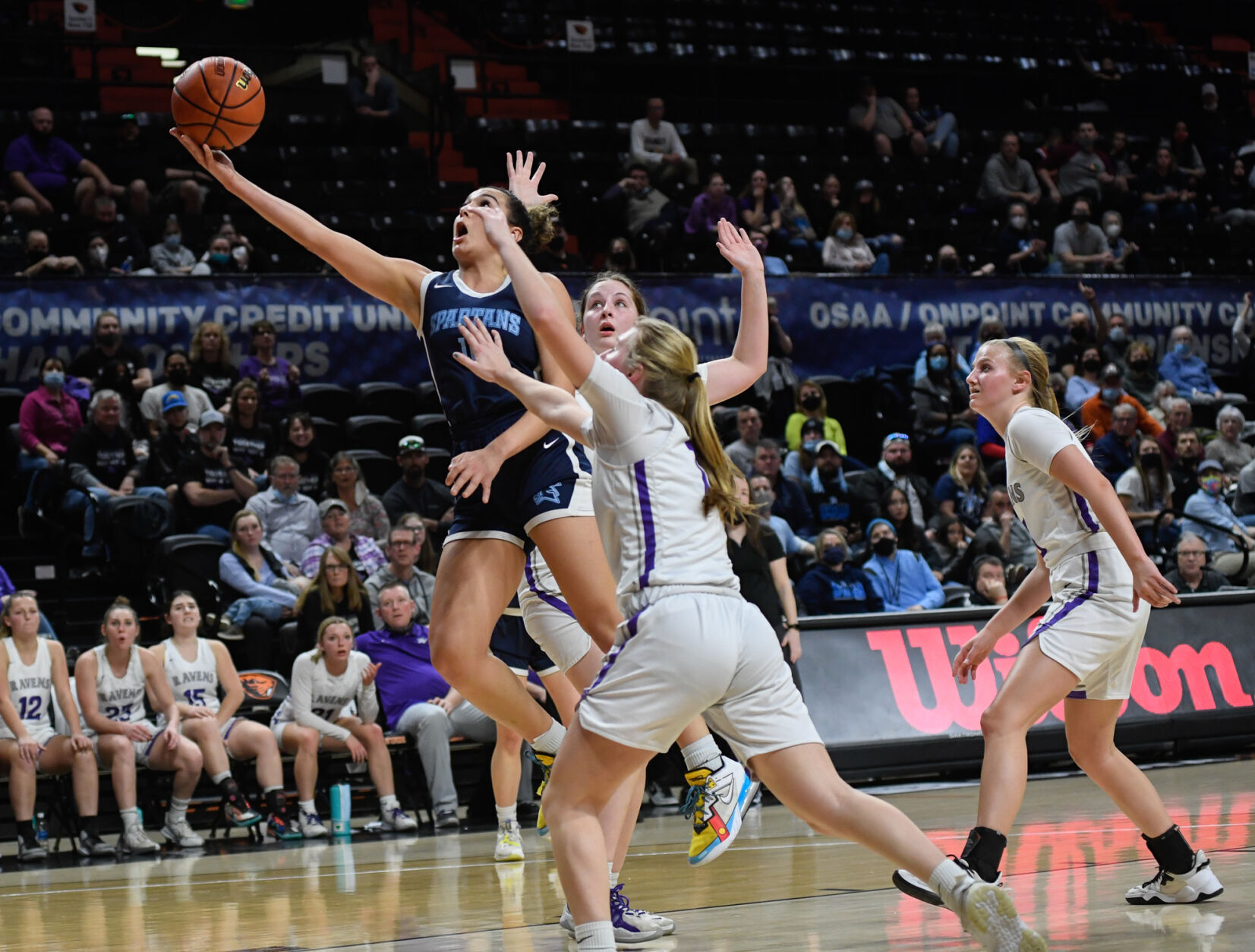 5A girls basketball tournament Tough fourth quarter sends Spartans to a quarterfinal loss Porn Photo