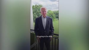 Biden releases message after testing positive for COVID-19