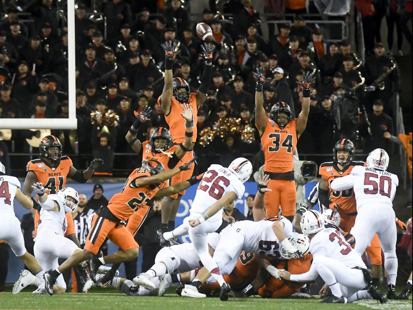 Osu Football Beavers Comeback Falls Short On Last Second Field