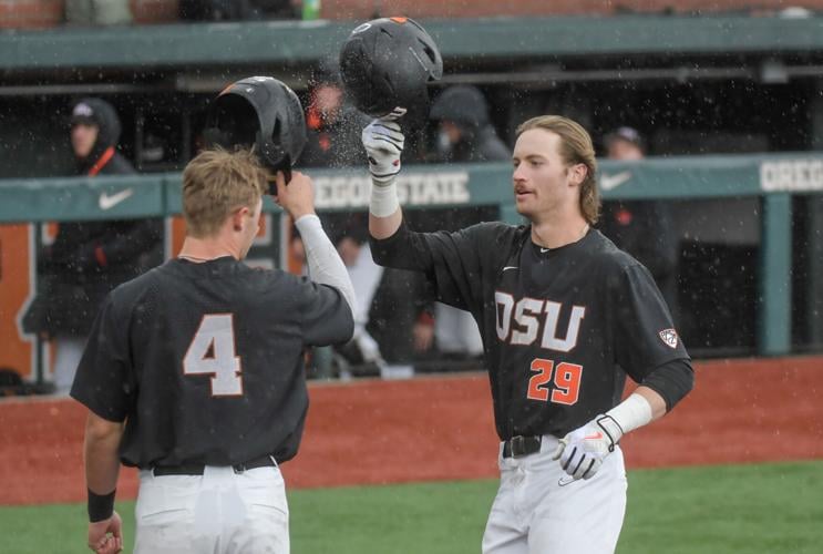 Baseball clinches series against Ducks in front of record-breaking