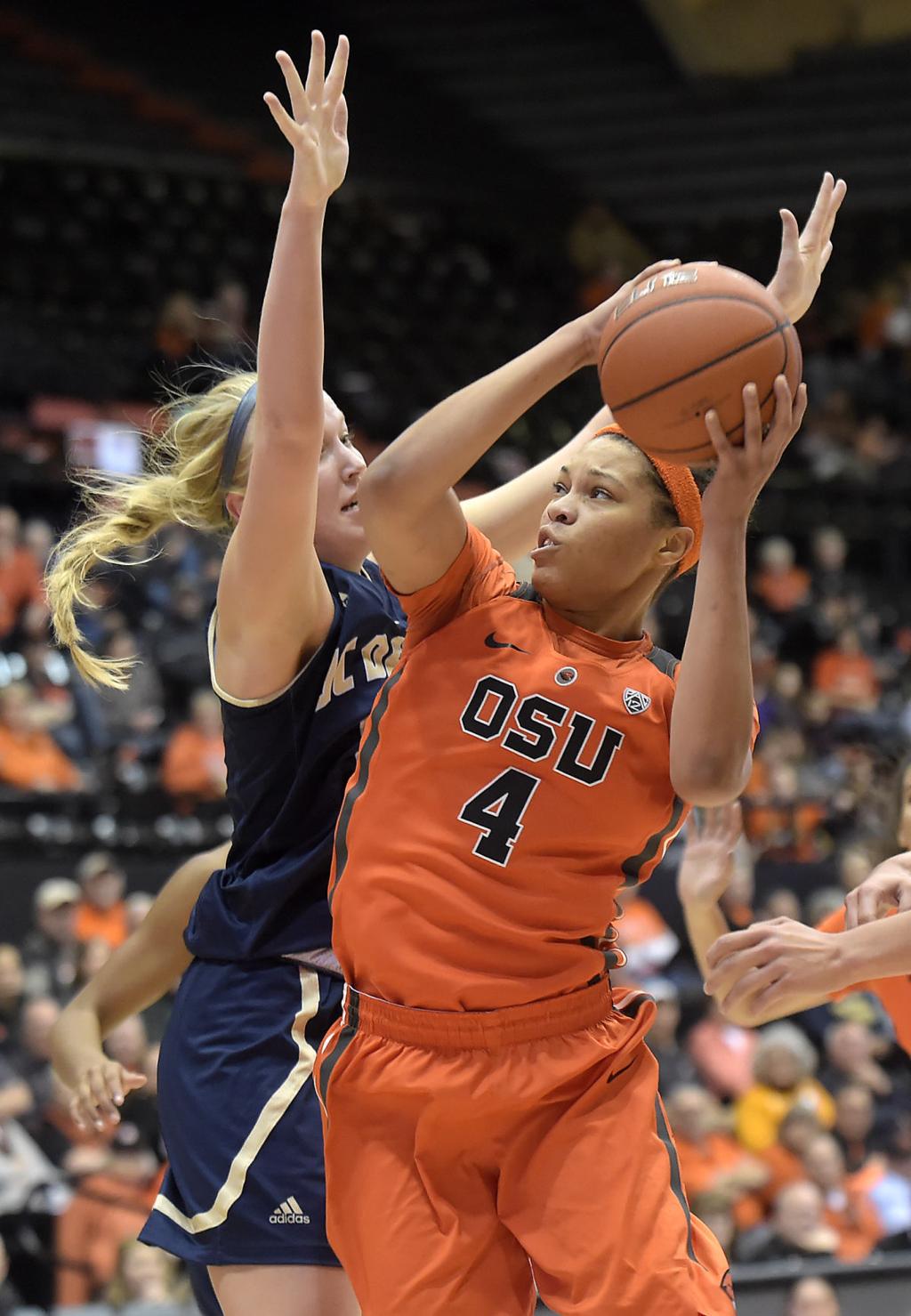 Osu Women S Basketball Wiese Collects Triple Double In Blowout