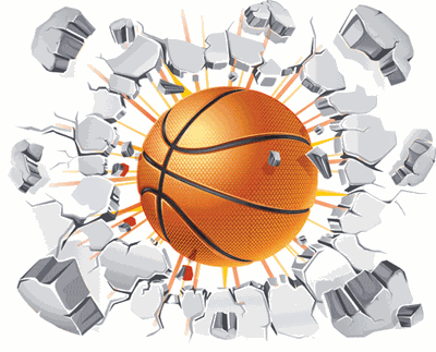 point blank period basketball clipart