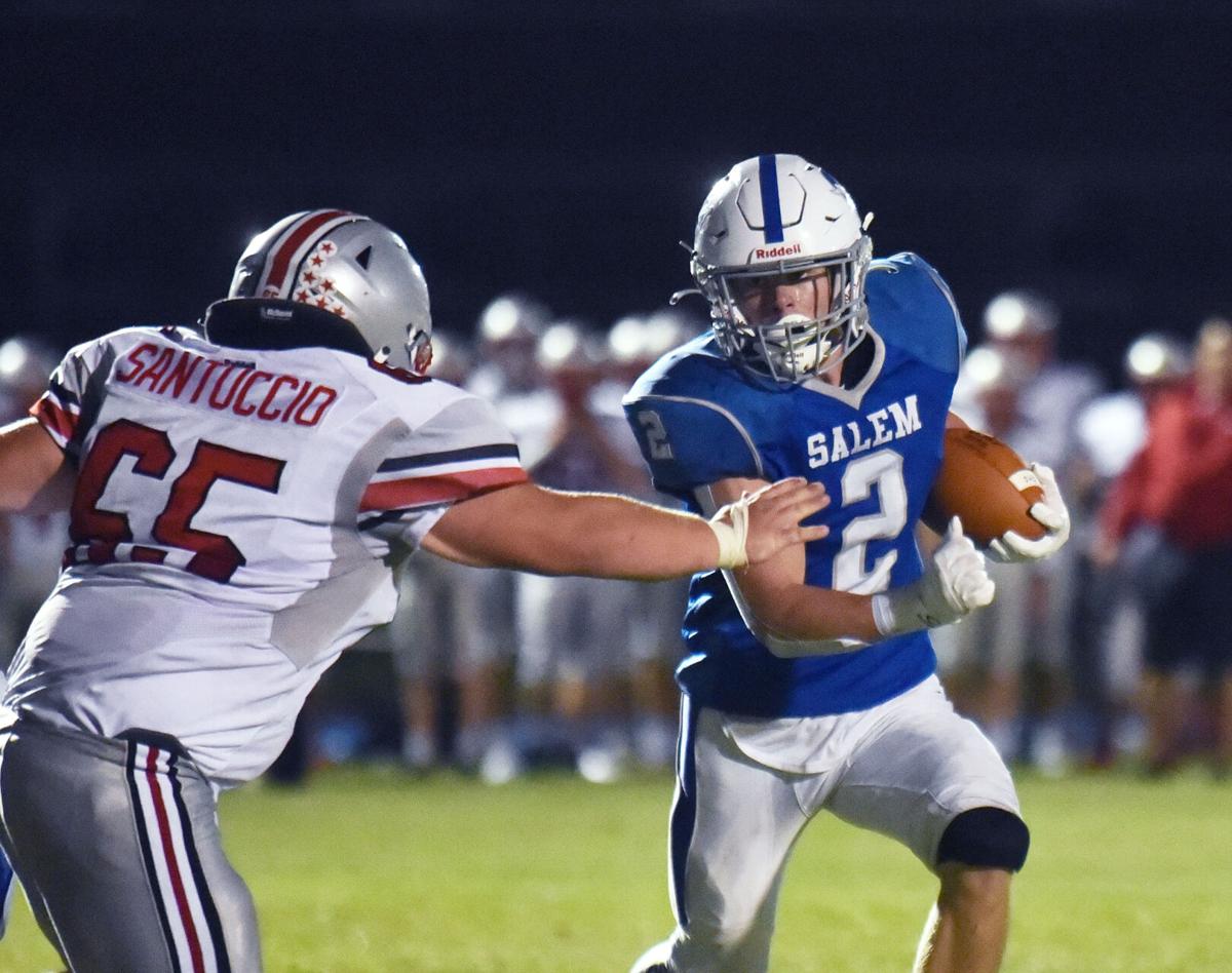 Pinkerton at Salem in Friday night football action.