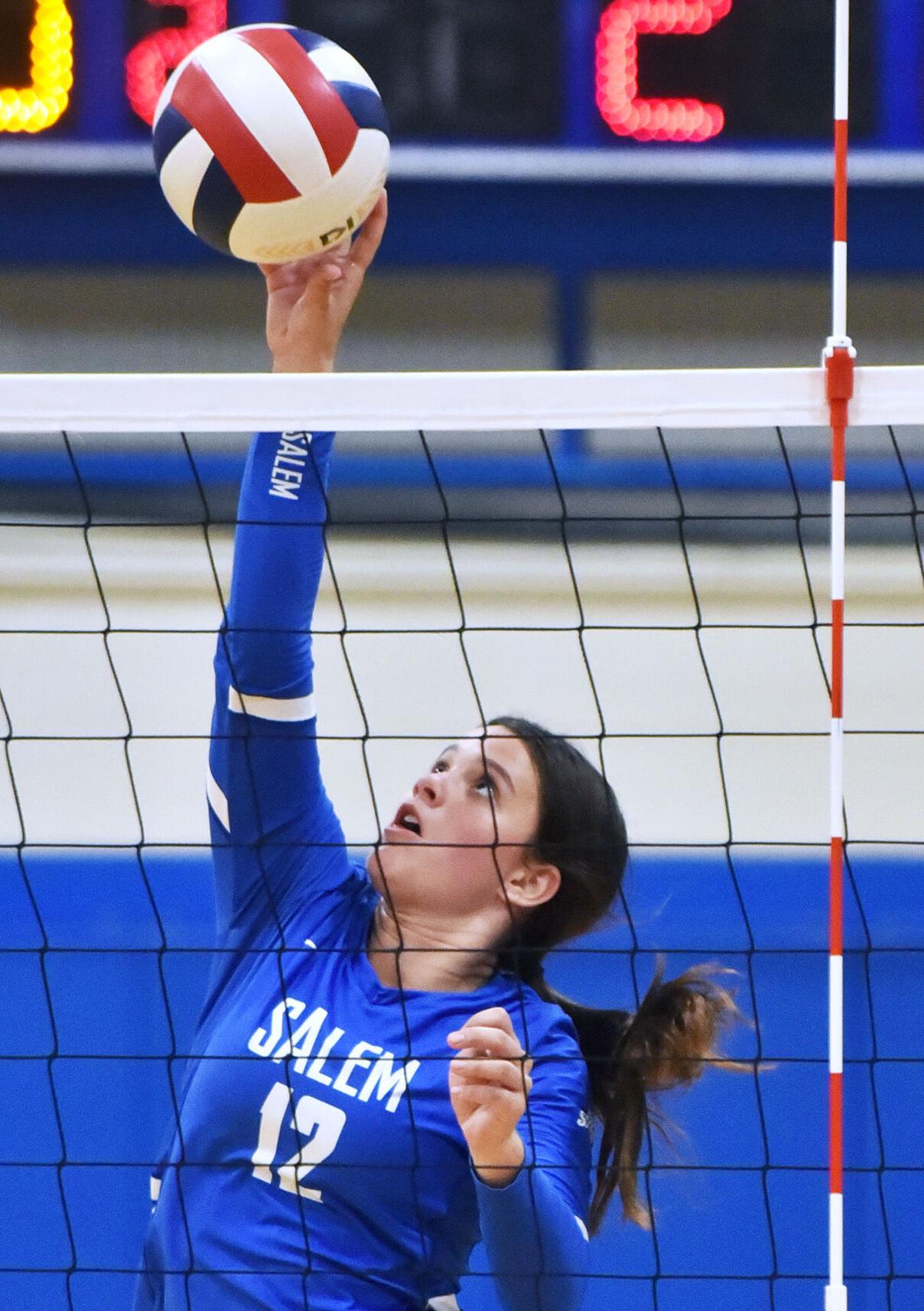 Pinkerton defeated Salem in volleyball action.