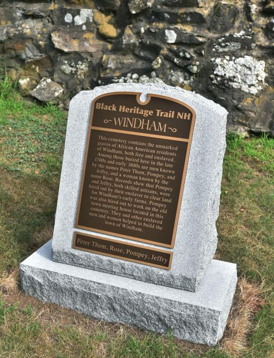 Cemetery marker officially dedicated to honor lives of Windham slaves