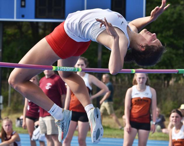 New Hampshire D1 high school track championship meet held at Salem High School. The meet included Salem high, Pinkerton Academy, Londonderry high and a dozen other schools.